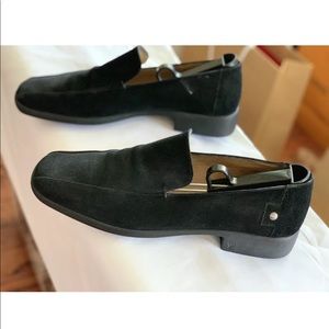 LOUIS VUITTON Black Suede. Size 11 LV size US 12